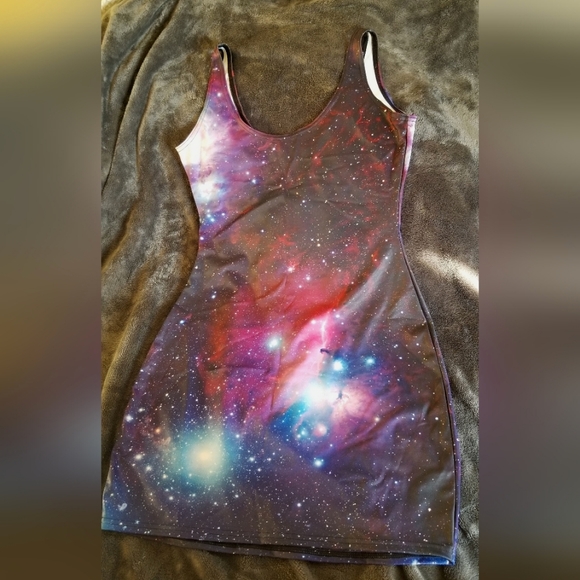 Blackmilk Dresses & Skirts - BlackMilk Galaxy Purple Dress